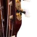 Closeup image of guitar fingerboard Royalty Free Stock Photo