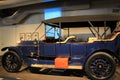 Closeup image of impeccable upkeep of 1913 American Fiat,Saratoga Automobile Museum,Saratoga,New York,2015