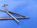 Closeup Image Of Rochester Pean Hemostatic Forceps Serrated Tip Royalty Free Stock Photo