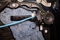 Step-by-step Car Door Sound Deadening Panel Installation Process for Your Vehicle Royalty Free Stock Photo