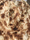 Closeup image of traditional bread served in a Yemeni restaurant Royalty Free Stock Photo