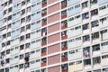 The vintage pastel colors residential in Hong Kong Royalty Free Stock Photo