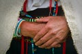 Closeup of an indigenous woman's hands, Chimborazo