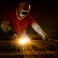 Closeup industrial Worker at the factory