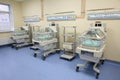 Closeup of infant incubator technology