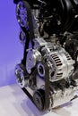 Closeup of an internal combustion engine Royalty Free Stock Photo