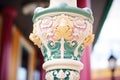 closeup of intricate lamp post design