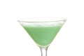 Closeup isolated grasshopper cocktail Royalty Free Stock Photo