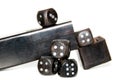 A closeup isolated photo of dice Royalty Free Stock Photo