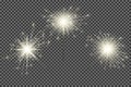 Closeup isolated sparkler shine bengal lights for holiday decor