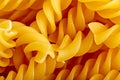 Closeup Italian Fusilli Pasta food background texture Royalty Free Stock Photo