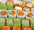 Closeup japanese sushi