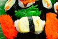 Closeup japanese sushi. Series japanese food