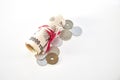 Closeup of Japanese yen notes Royalty Free Stock Photo