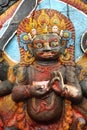 Closeup of Kal Bhairav statue