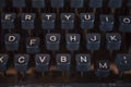 Closeup keyboard of Old type writer vintage style Royalty Free Stock Photo