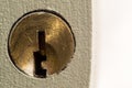 Closeup of a Keyhole Lock