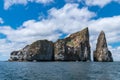 Closeup of Kicker rock island under a cloudy sky at Galapagos Galapagos Islands, Ecuador Royalty Free Stock Photo