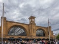 Closeup, King`s Cross Railway Station, London, Great Britain