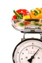 Closeup of kitchen scale Royalty Free Stock Photo