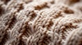 Closeup of Knit Sweater Background. Generative AI