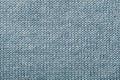 Closeup knitting blue texture for you winter background