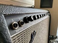 Closeup knop volume guitar amplifier Royalty Free Stock Photo