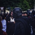 Closeup of a Kylo Ren at a fantasy festival Fuenlabrada. Royalty Free Stock Photo