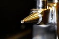 Closeup of a lab gas valve head Royalty Free Stock Photo