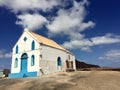 Closeup of a Lady of Compassion church on Sal Island, Pedra de Lume, Cape Verde Islands, Africa