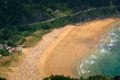 Closeup of Laga Beach in Urdaibai