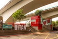 Closeup Landscape of Bitan Station in Taipei, Taiwan