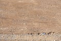 Closeup landscape image of mountains and cars on the road in Ladakh