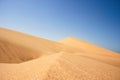 Closeup landscape of sand dunes and patterns in nature along Skeleton Coast, Nambia