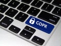 General Data Protection Regulation GDPR - Laptop Button