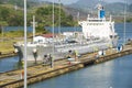 Panama Canal ship Royalty Free Stock Photo