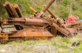 Closeup of large iron marine anchor Royalty Free Stock Photo