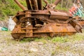 Closeup of large iron marine anchor Royalty Free Stock Photo