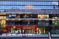 Closeup on the large modern Thon hotel entrance at the Brussels North district in Rogier square , Brussels