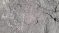 closeup of large rock surface on a mountain or hill Royalty Free Stock Photo