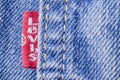 Closeup of Levi Strauss label.