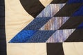 Blues Star closeup Amish Handmade Quilt