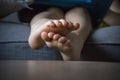 Closeup of a little girlÃ¢â¬â¢s feet