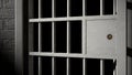 Jail Cell Door And Welded Iron Bars Royalty Free Stock Photo