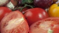 Closeup.lots of fresh vegetables.isolated on a white background