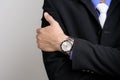 Luxury men wristwatch Royalty Free Stock Photo