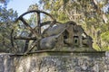 Closeup of Machinery At Yulee Sugar Mill Ruins Historic State Park Royalty Free Stock Photo