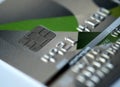 Closeup macro shot with credit card Background Royalty Free Stock Photo