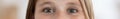 Closeup macro shot of human teenager girl eyes Royalty Free Stock Photo