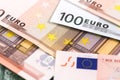 One hundred and fifty euros banknotes Royalty Free Stock Photo